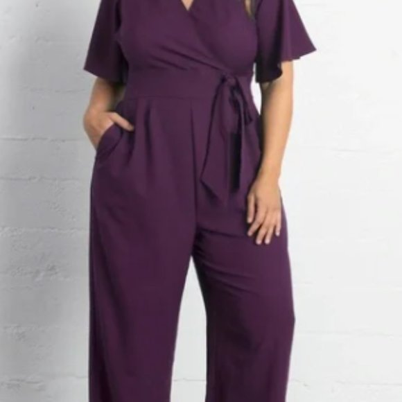 KIYONNA Charisma Crepe Jumpsuit NWT Size 1X - Picture 2 of 5